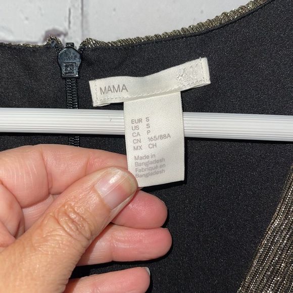 Maternity Cocktail Dress Gold Small EUC - Picture 9 of 11